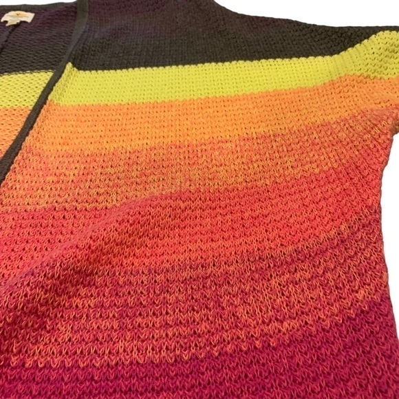 AEO Neon Stripe Open Cardigan - Picture 5 of 11